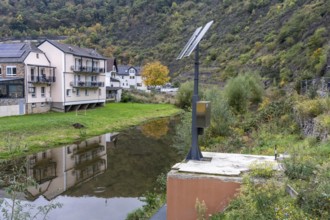 Reconstruction in the Ahr Valley, after the flood of July 2021, level measurement point on the