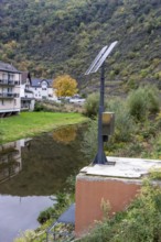 Reconstruction in the Ahr Valley, after the flood of July 2021, level measurement point on the