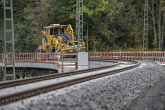 Reconstruction in the Ahr Valley, after the flood of July 2021, restoration of the railway
