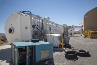 Las Vegas, Nevada - The Hyperloop One test site in the desert north of Las Vegas. The company had