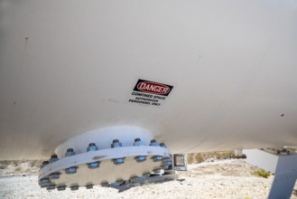 Las Vegas, Nevada - The Hyperloop One test site in the desert north of Las Vegas. The company had