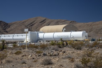 Las Vegas, Nevada - The Hyperloop One test site in the desert north of Las Vegas. The company had