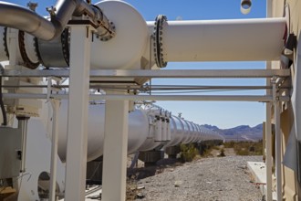 Las Vegas, Nevada - The Hyperloop One test site in the desert north of Las Vegas. The company had