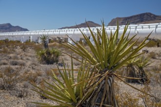 Las Vegas, Nevada - The Hyperloop One test site in the desert north of Las Vegas. The company had