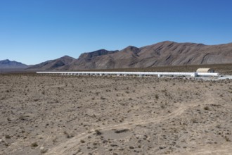 Las Vegas, Nevada - The Hyperloop One test site in the desert north of Las Vegas. The company had