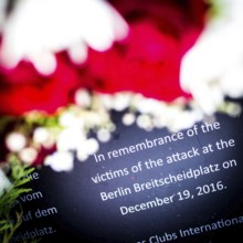DEU Germany Germany Berlin Improvised memorial at Breitscheidtpaltz for the victims of a terrorist