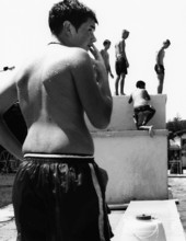 BIH, Bosnia, Tuzla, 11.07.2005, people in swimming pool