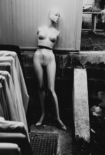 BIH, Bosnia, Brcko, 14.07.2005, mannequin in the halls of the duty-free Arizona Market sales area