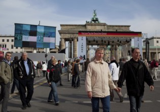 Celebration scenes on the eve of the 20th anniversary of German unity in Berlin