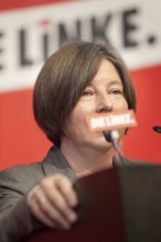 DEU Berlin Katrin Lomscher during the Left Party Congress in Berlin-Lichtenberg. Germany Berlin,