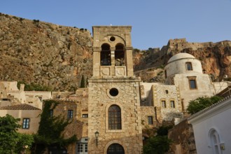 Holy Church of Christ in Chains, Elkomenos Christos, Historic Bell Tower and other buildings with