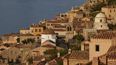 Soft morning light, Holy Church of Christ in Chains, Elkomenos Christos, Classic coastal town with