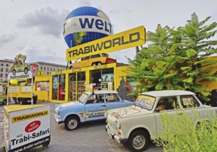 TrabiWorld Berlin with the HiFlyer World Balloon, Zimmerstraße, Berlin, Germany
