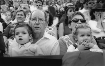MEX, Mexico, Guadalajara, 09.07.2002, spectators during a bullfight