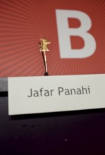 DEU, Germany, Berlin The empty seat of Iranian director Jafar Panahi, a member of the Berlinale