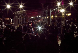 DEU, Germany, Berlin fans are waiting for Helena Bonham Carter and Colin Firth in front of the