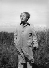 The writer Peter Kurzeck during a scholarship stay at the 'Syltquellen', a mineral water bottling