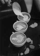 DEU, Germany, Berlin, 07.05.1999, coffee preparation at Cafe Einstein in Friedrichsstraße
