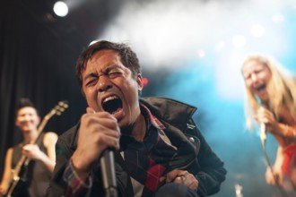 DEU Germany Germany Berlin The Burmese punk band Side Effect during their performance at Festaal
