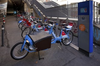 Parking space for pedelecs, cargo bikes, e-bikes, electric bikes, rental bikes, rental bikes,