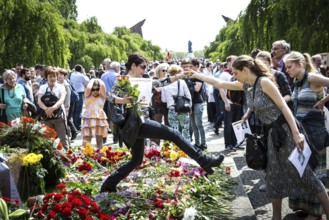 DEU Germany Germany Berlin Russian commemoration of the 70th anniversary of the end of the war at