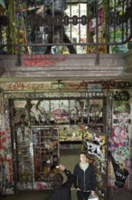 DEU Berlin Visitors to Tacheles Germany Berlin Visitors at the Tacheles building
