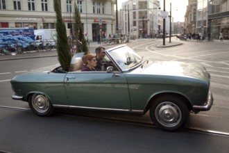 DEU Berlin convertible with plants on Rosenthaler Straße in Berlin Mitte Germany Berlin convertible