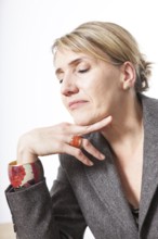 DEU Germany Germany Berlin The new chairwoman of the Greens, Simone Peter, during an interview with