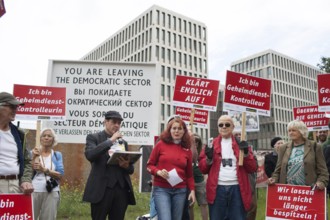 DEU Germany Germany Berlin Campact protest against data collection, espionage and surveillance in