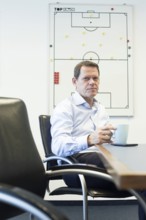 DEU Hamburg The Dane Frank Andresen, sports director of HSV, in his office in the Imtech Arena.