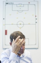 DEU Hamburg The Dane Frank Andresen, sports director of HSV, in his office in the Imtech Arena.
