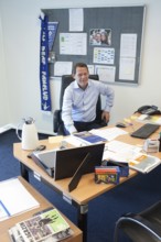 DEU Hamburg The Dane Frank Andresen, sports director of HSV, in his office in the Imtech Arena.