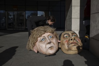 DEU Germany Germany Berlin protest action by Campact against NSA espionage in front of the SPD
