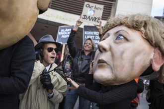 DEU Germany Germany Berlin protest action by Campact against NSA espionage in front of the SPD