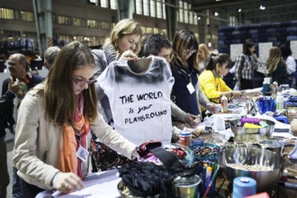 DEU Germany Berlin Bread&Butter fashion fair in the halls of the former Tempelhof airport. DEU