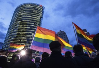 DEU Germany Germany Berlin Demonstration against homophobia and Russian legislation on Potsdamer
