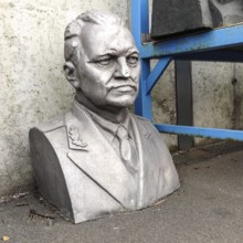 DEU Germany Germany Flensburg Sculptures made of bronze and other metals of the 'heroes from bygone