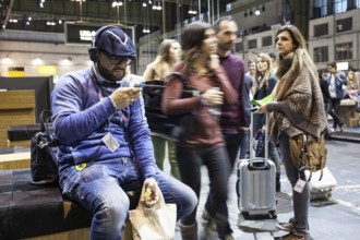 DEU Germany Berlin Bread&Butter fashion fair in the halls of the former Tempelhof airport. DEU