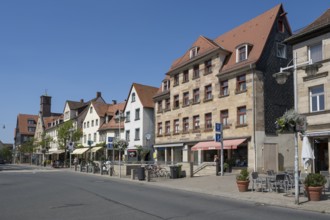 Building on Königstraße, Altstadt, Fürth, Middle Franconia, Franconia, Bavaria, Germany