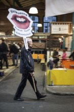 DEU Germany Germany Berlin Citizen Art Days by the artist group 'Parallel Worlds at Markthalle Neun