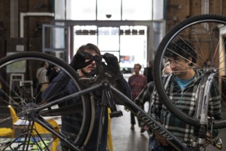 DEU Germany Germany Berlin Citizen Art Days by the artist group 'Parallel Worlds at Markthalle Neun