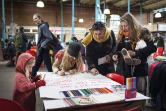 DEU Germany Germany Berlin Citizen Art Days by the artist group 'Parallel Worlds at Markthalle Neun