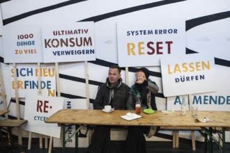 DEU Germany Germany Berlin Citizen Art Days by the artist group 'Parallel Worlds at Markthalle Neun