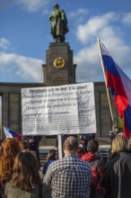 DEU Germany Germany Berlin Pro-Russian demonstration against NATO expansion in Ukraine and for