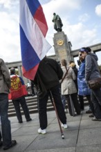 DEU Germany Germany Berlin Pro-Russian demonstration against NATO expansion in Ukraine and for