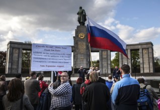 DEU Germany Germany Berlin Pro-Russian demonstration against NATO expansion in Ukraine and for
