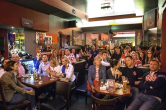 DEU Germany Germany Berlin Public viewing of the World Cup preliminary match between Croatia and