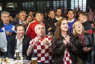 DEU Germany Germany Berlin Public viewing of the World Cup preliminary match between Croatia and