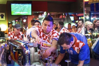 DEU Germany Germany Berlin Public viewing of the World Cup preliminary match between Croatia and