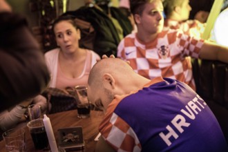 DEU Germany Germany Berlin Public viewing of the World Cup preliminary match between Croatia and